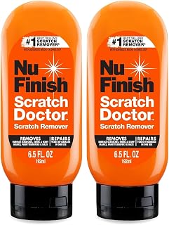 Car Scratch Remover, Scratch Removal for Cars Eliminates Paint Scrapes, Scuffs, Haze and Swirls on Cars, Boats and Motorcycles, 6.5 Oz, White (Pack of 2)