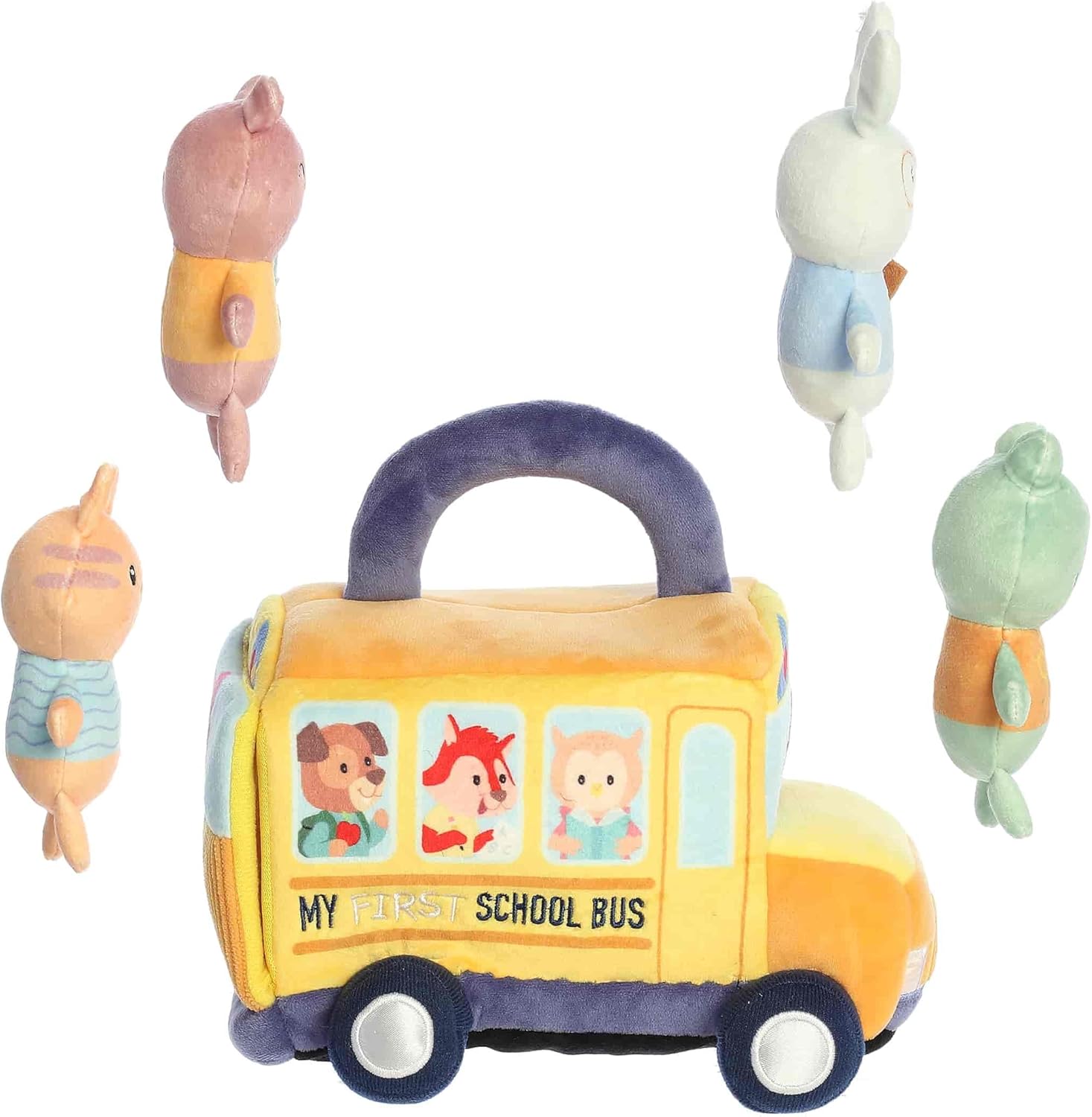 Aurora® Engaging Baby Talk™ My First School Bus™ Baby Playset - A Fun Playset for Sensory Engagement and Play - for Babies and New Parents - Multicolor 8 Inches