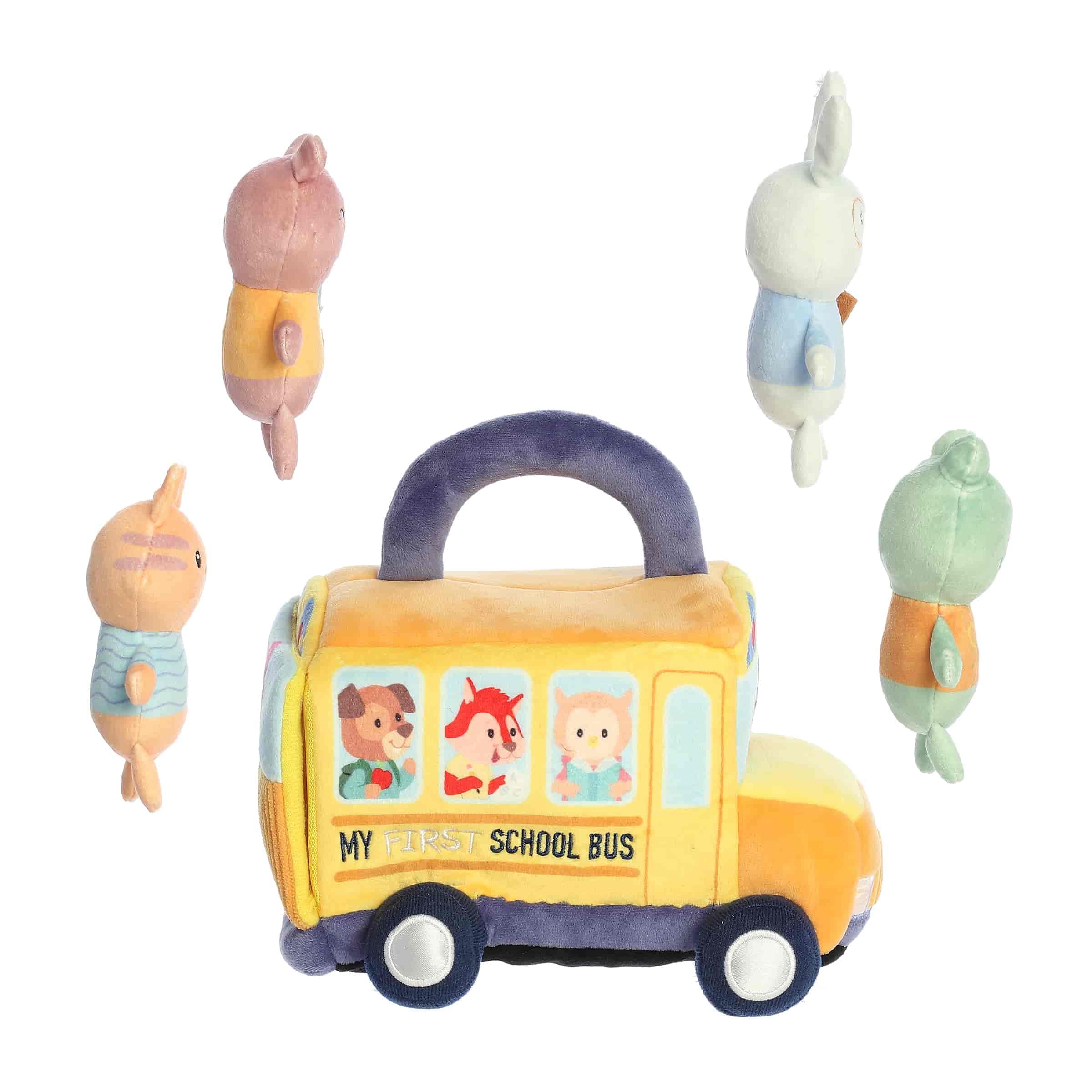 Aurora Engaging Baby Talk My First School Bus Baby-Spielset – ein lustiges Spielset für sensorisches Engagement und Spielen – für Babys und frischgebackene Eltern – Mehrfarbig 20,3 cm