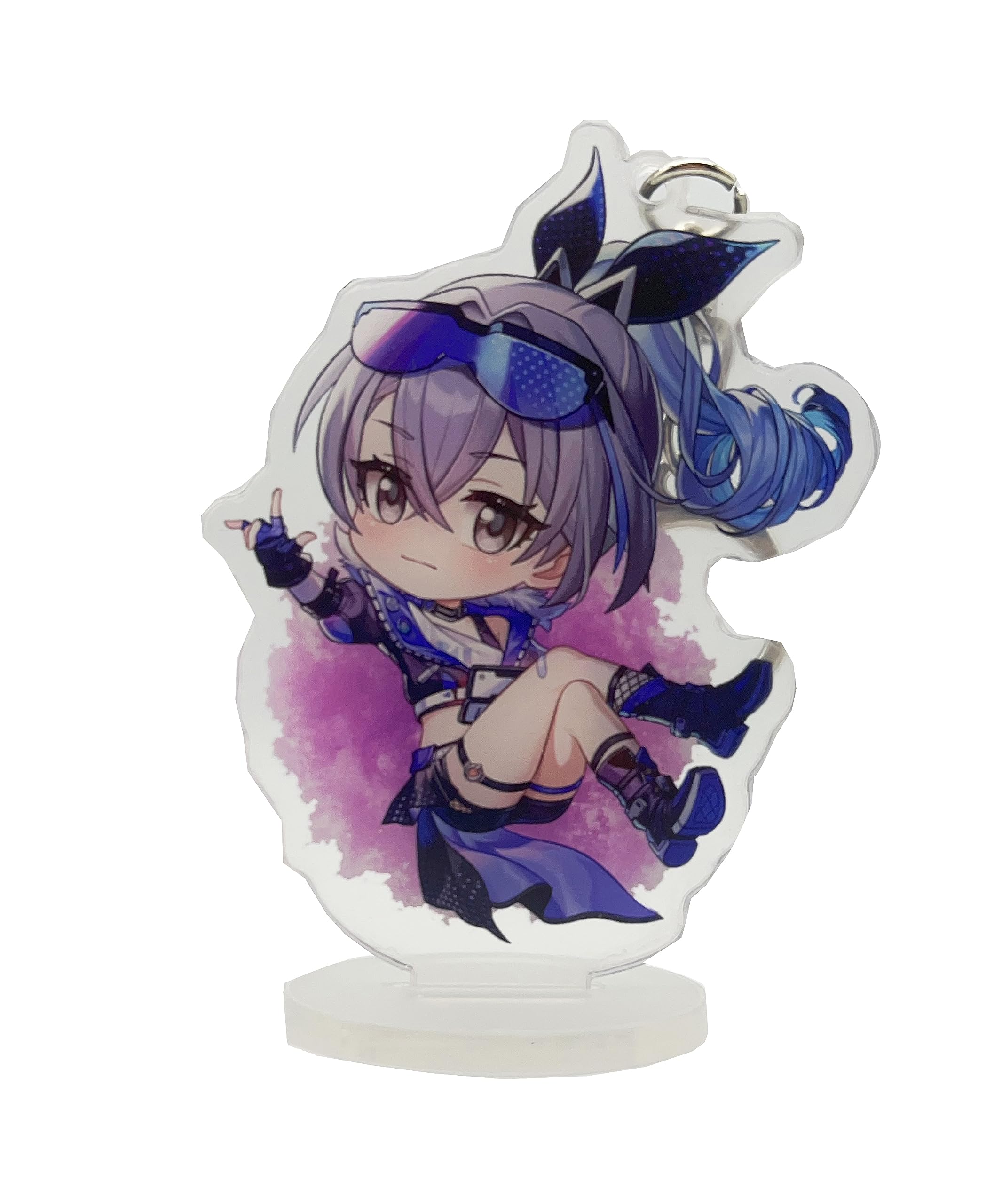 Honkai Keychain Chibi Figure Acrylic Keychain Stand Figure Star Rail Merch Acrylic Peripheral Ornaments Collections