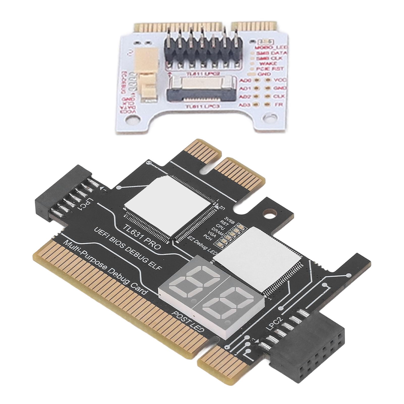 Analizator Płyty Głównej, Karta Diagnostyczna do Komputera PC i Laptopa, łatwy w Użyciu Interfejs PCI E i LPC z Wieloma Wskaźnikami LED Informującymi o Stanie Zasilania i Komponentów