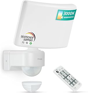Oktaplex Cali Outdoor Spotlight with Motion Sensor and Remote Control 3000 lm Warm…