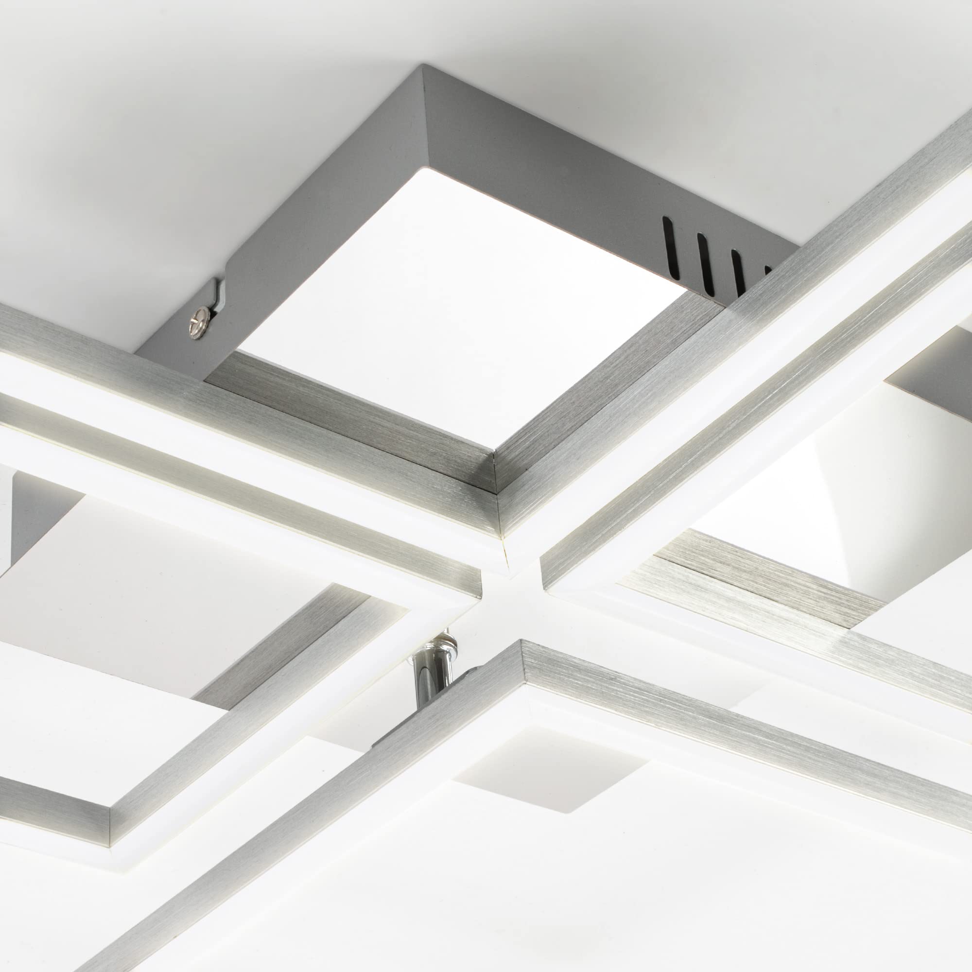 Frame LED plafondlamp, afstandsbediening, zwart
