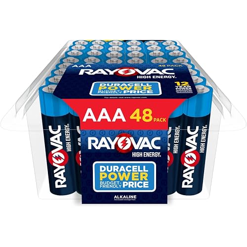 Rayovac High Energy AAA Batteries (48 Pack), Alkaline Triple A Batteries