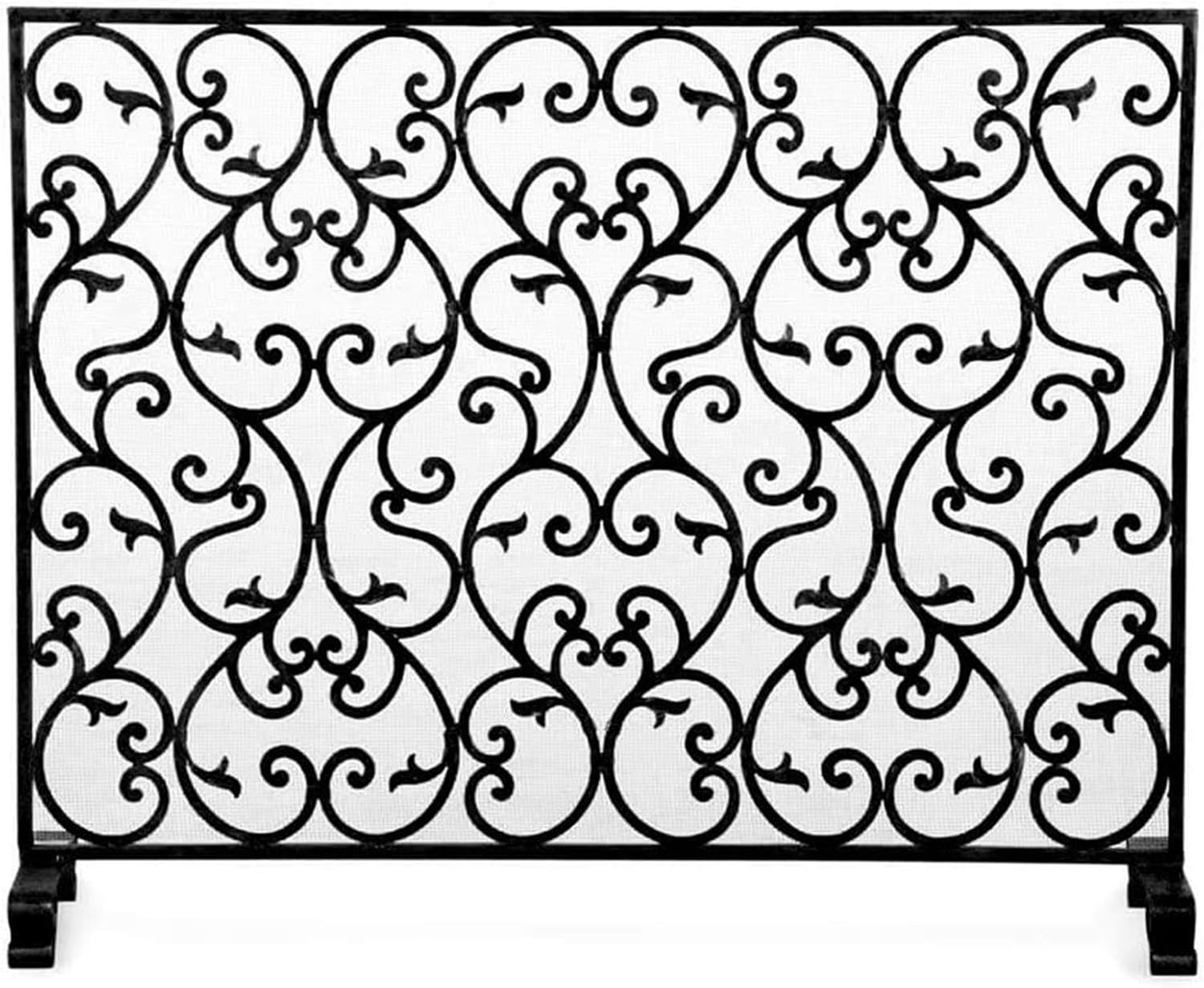 Metal Fire Guard Fireplace Fire Guard Fire Guard Heavy Duty Steel Security Fence for Small Pets Dogs Cats Durable Metal Mesh Decor Spark Arrestor Black Finish