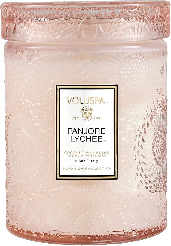 VOLUSPA Panjore Lychee Glass Jar Candle 5.5 oz/ 156 g Amazon.ca Home