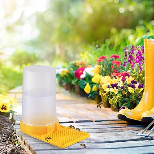 Miniatura 5 de Paquete de 3 dispensadores de agua de apicultura de colmena, equipo de apicultura para beber, colmena de miel, alimentador de entrada, nido,