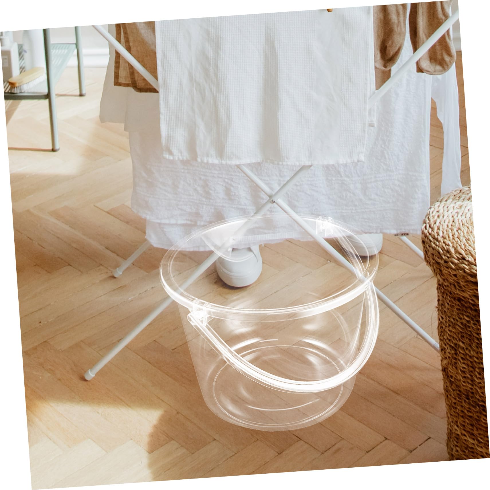 IMIKEYA Wassereimer aus Plastik mit Griff Tragbarer Eimer für Zuhause und Garten Kleiner Wascheimer Robust und Wiederverwendbar Geeignet als Sandeimer für Strand oder Haushaltseimer