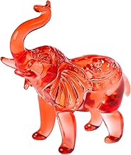 Crystal Red Elephants Figurines Glass Decor Animal Figurines, Elephant Gifts for Women Collectible Figurines Paperweights Birthday for Mom Friends