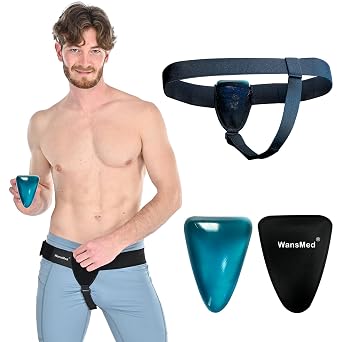 Inguinal Hernia Belt for Men & Women | Hernia Support for Men | Left/Right Side | 2 Compression Pads, L/XL