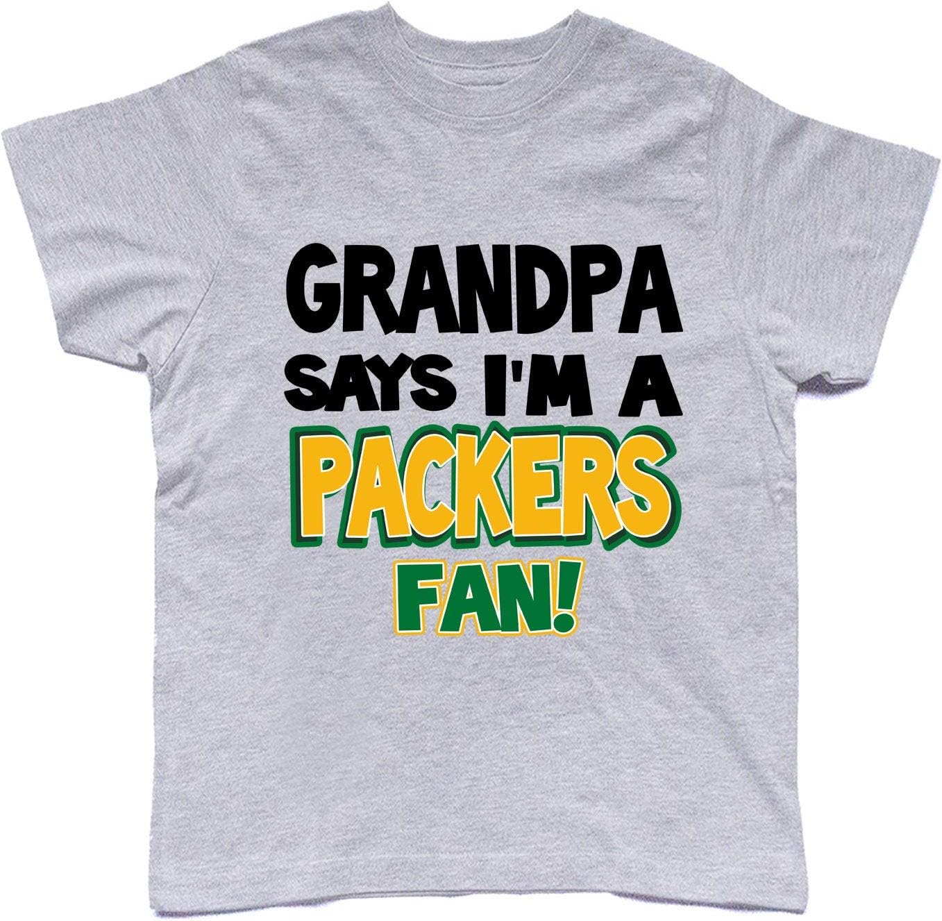 NanyCraftsMy Grandpa Says I'm a Packers Fan Boy T-Shirt