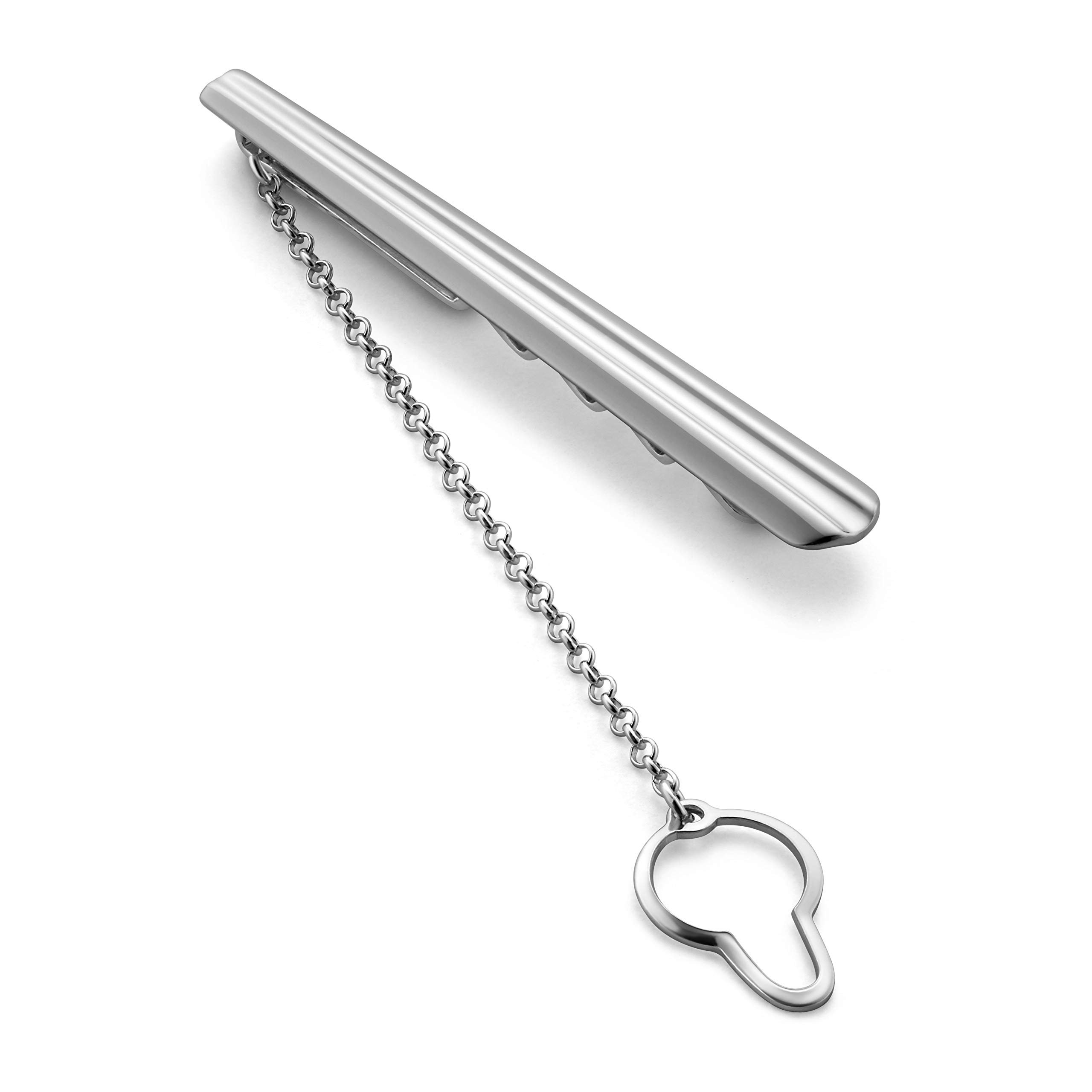 Exquisite 925 Silber Krawattennadel Mit Kettensicherung Hochwertiges Handwerksstück