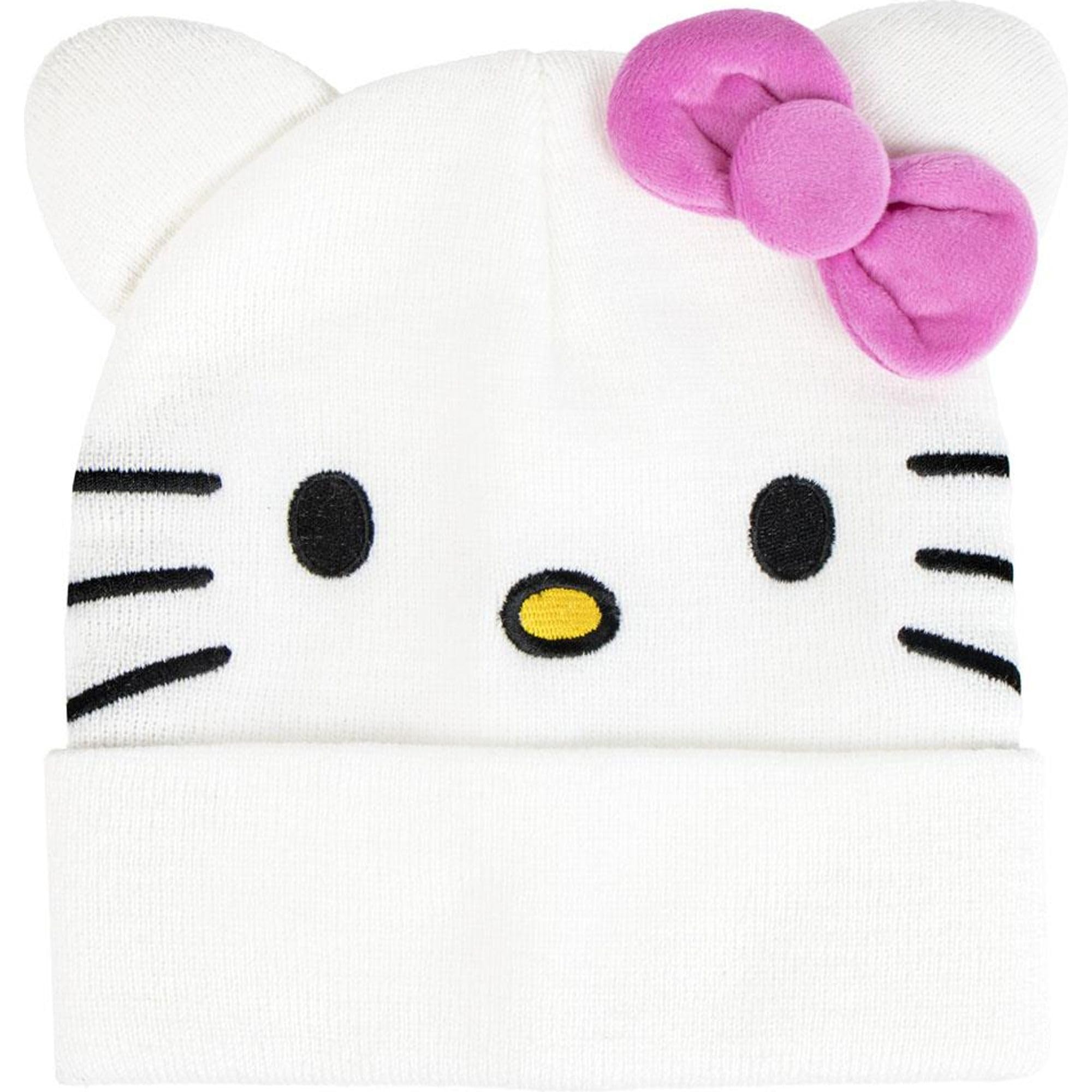 Gorro Hello Kitty pour enfant : bonnet en maille doux et chaud - 4