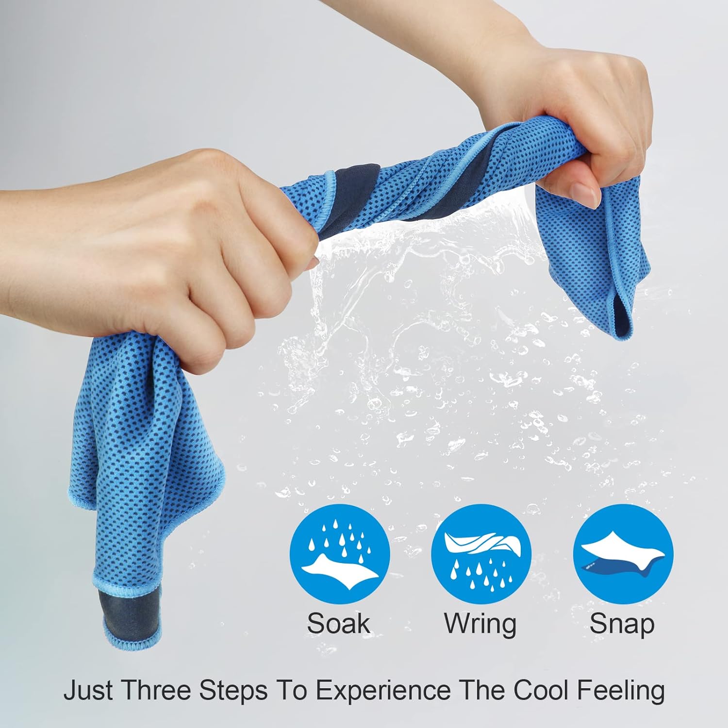 Cooling Towels for Neck and Face 4 Packs, Ice Towel, Microfiber Towel, Soft Breathable Chilly Towel for Yoga, Golf, Gym, Camping, Running, Workout & More Activities