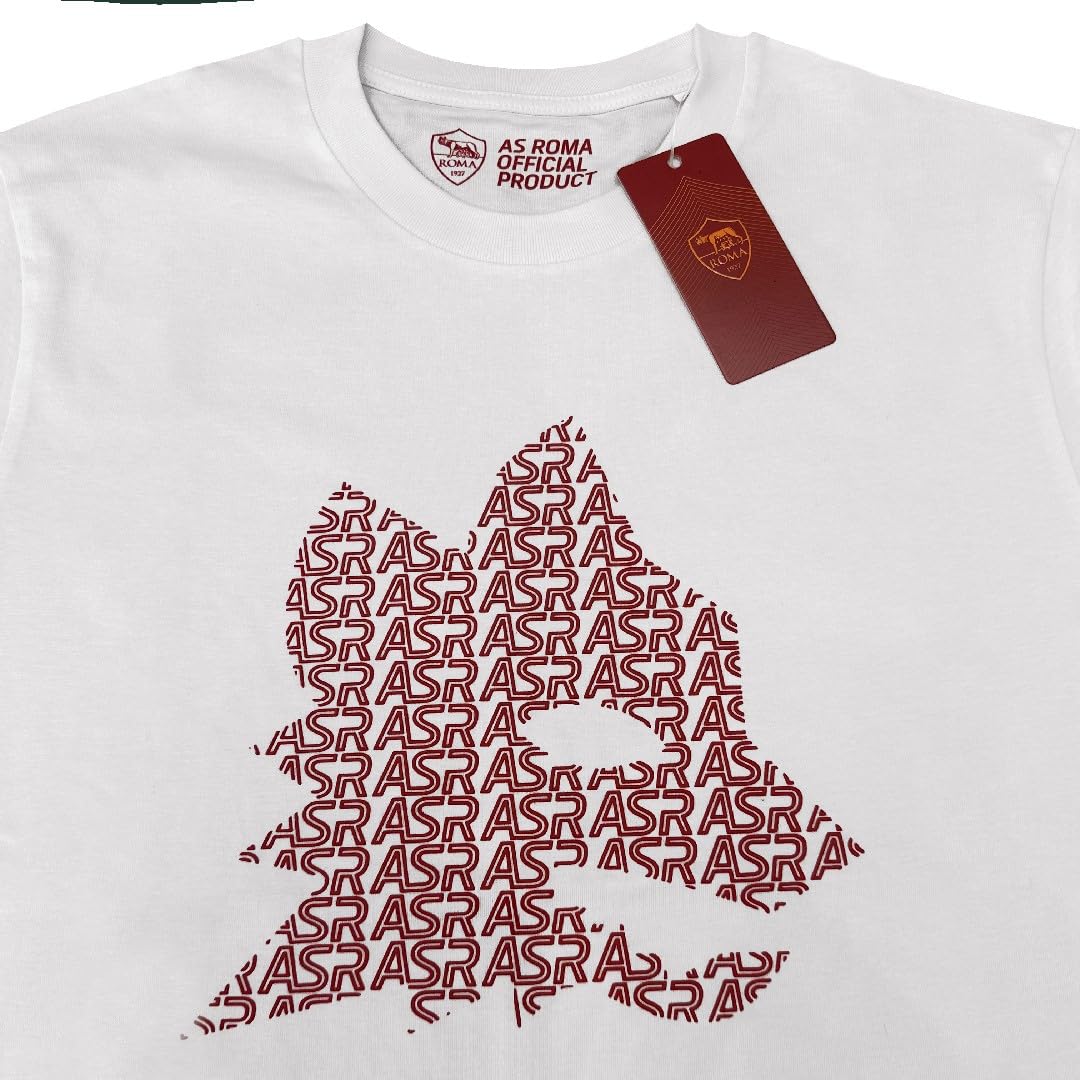 AS Roma T-Shirt Lupetto Stampato