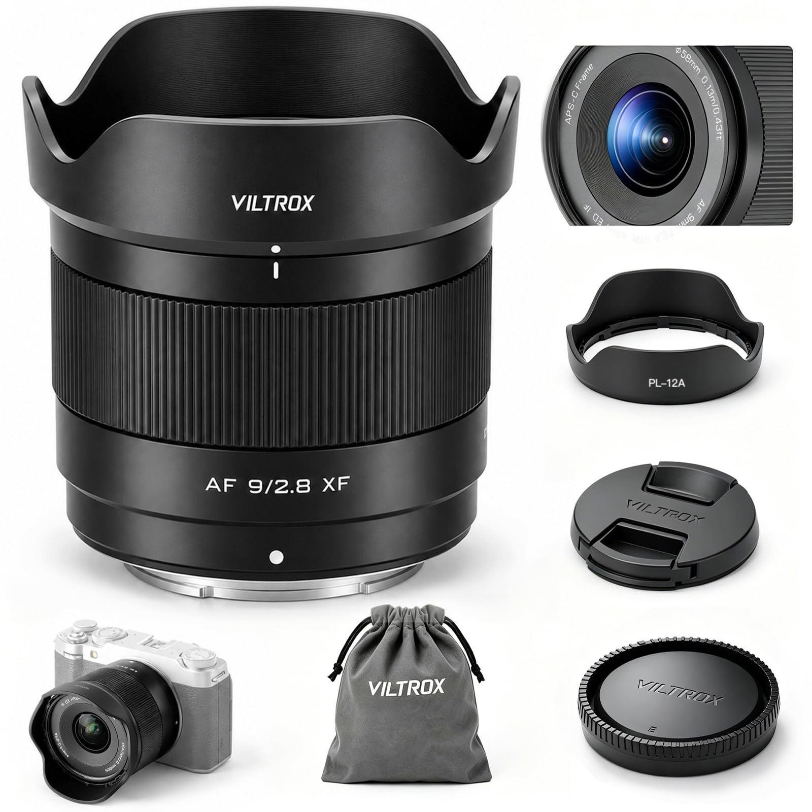 Amazon.co.jp: Viltrox AF 9mm F2.8 AIR APS-C X 富士用 Xマウント