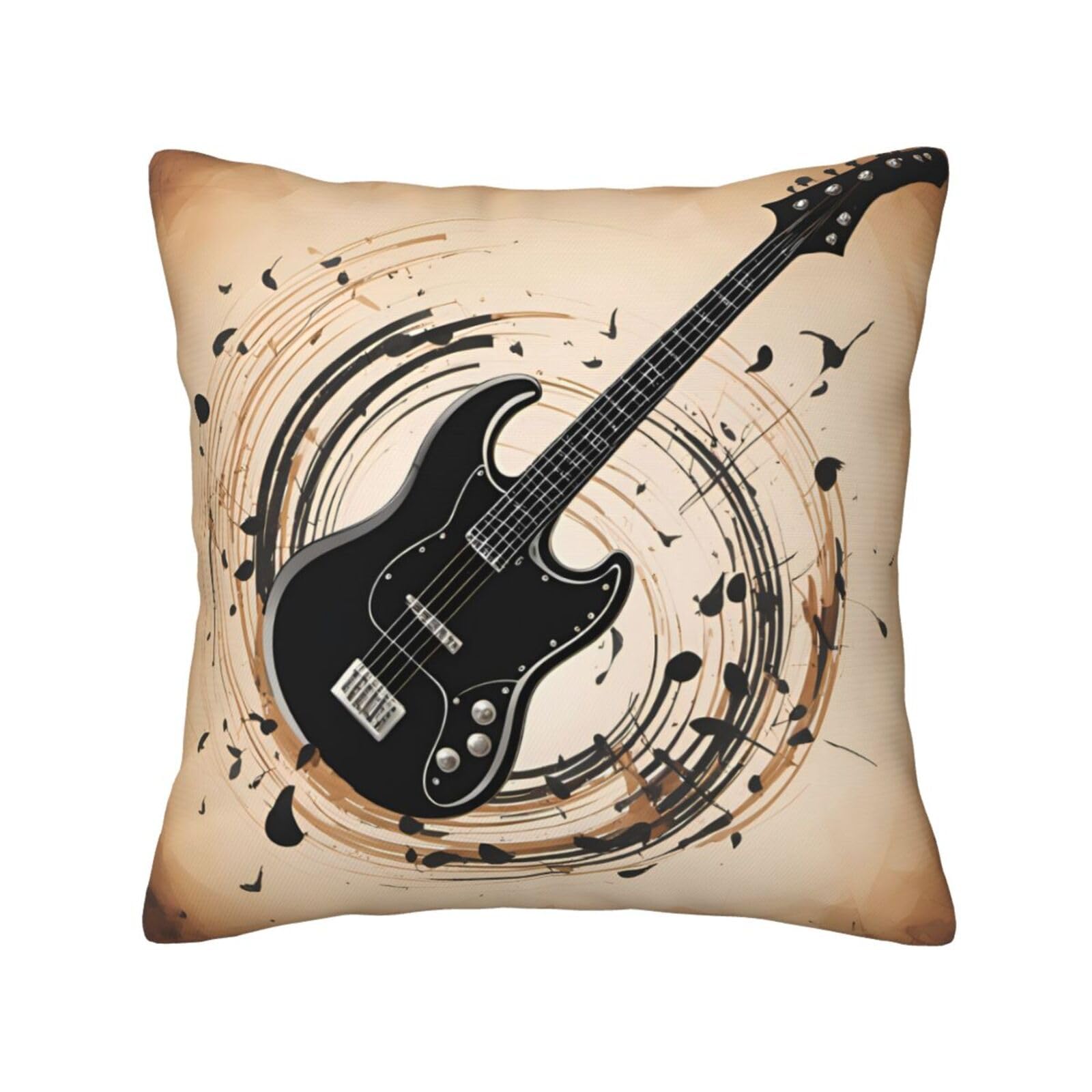 YYHWHJDE Guitar Bass Musical Instruments Prints All-Season Pillowcase 16