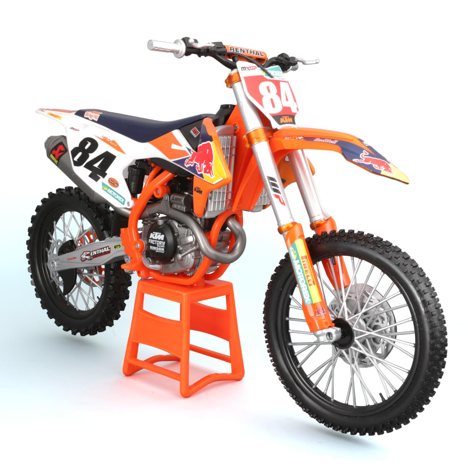 Burago Maisto Moto Red Bull KTM Supercross Sx450, Multicolore, ‎39.4 X 16 X 24.8 Cm