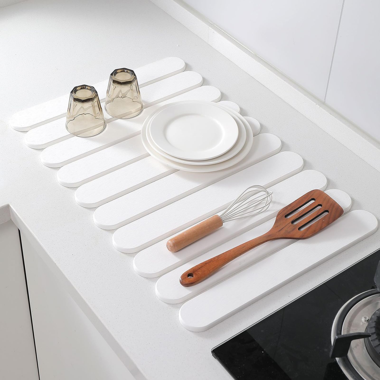 Tapis Égouttoir Vaisselle En Pierre Tapis Esthétiques Instantanés Pliables