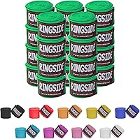 Vista 11 de Ringside Mexican Style Boxing Hand Wraps (Pairs) - 180" Semi-Elastic Cotton Blend Wrist Support with Thumb Loop for MMA, Muay Thai, Kickboxing