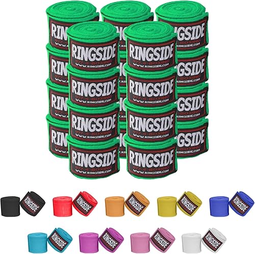 Miniatura 11 de Ringside Mexican Style Boxing Hand Wraps (Pairs) - 180" Semi-Elastic Cotton Blend Wrist Support with Thumb Loop for MMA, Muay Thai, Kickboxing