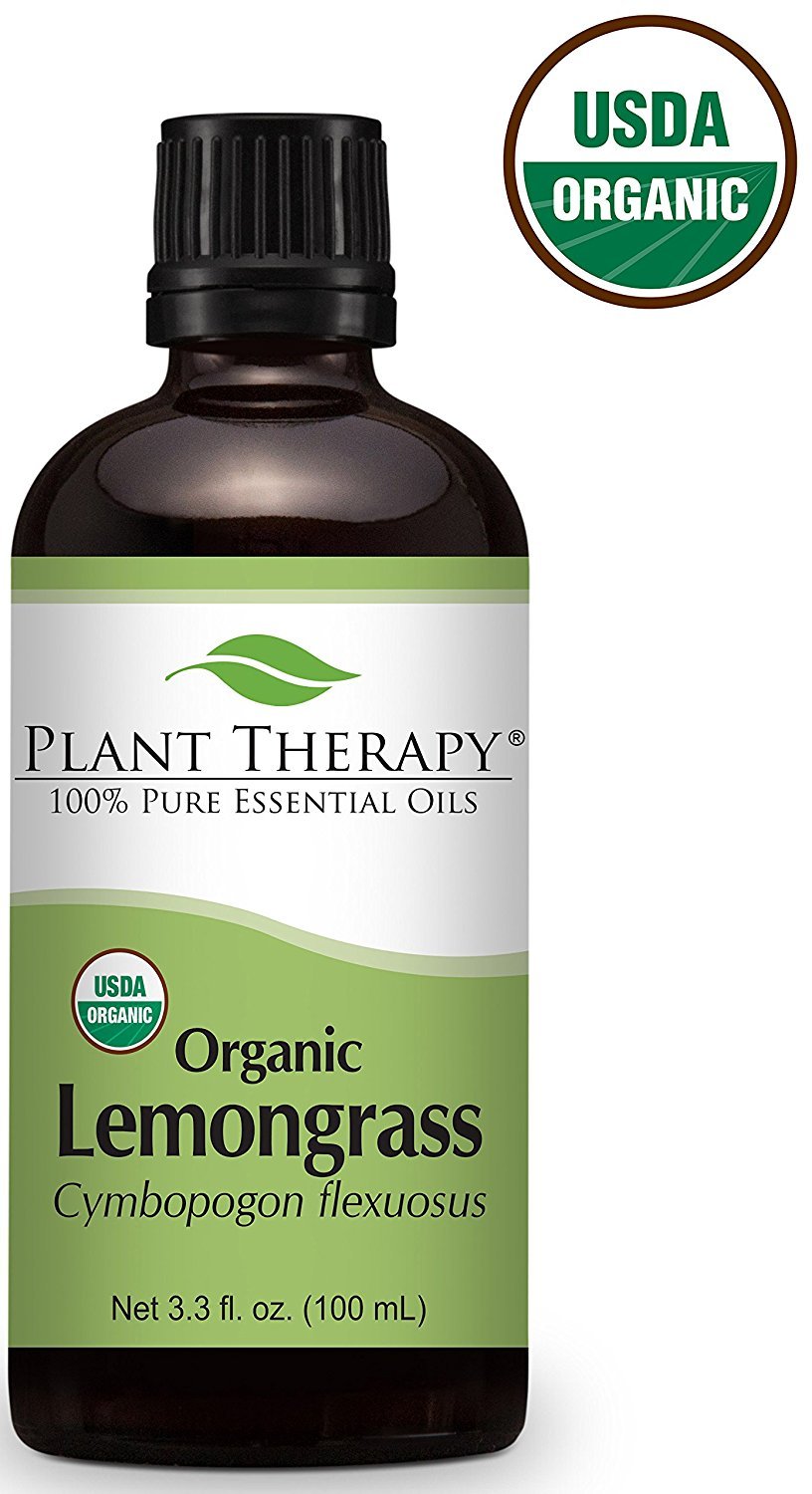Plant Therapy Lemongrass Organic Essential Oil | 100% Pure, USDA Certified Organic, Undiluted | 100 mL (3.3 oz)