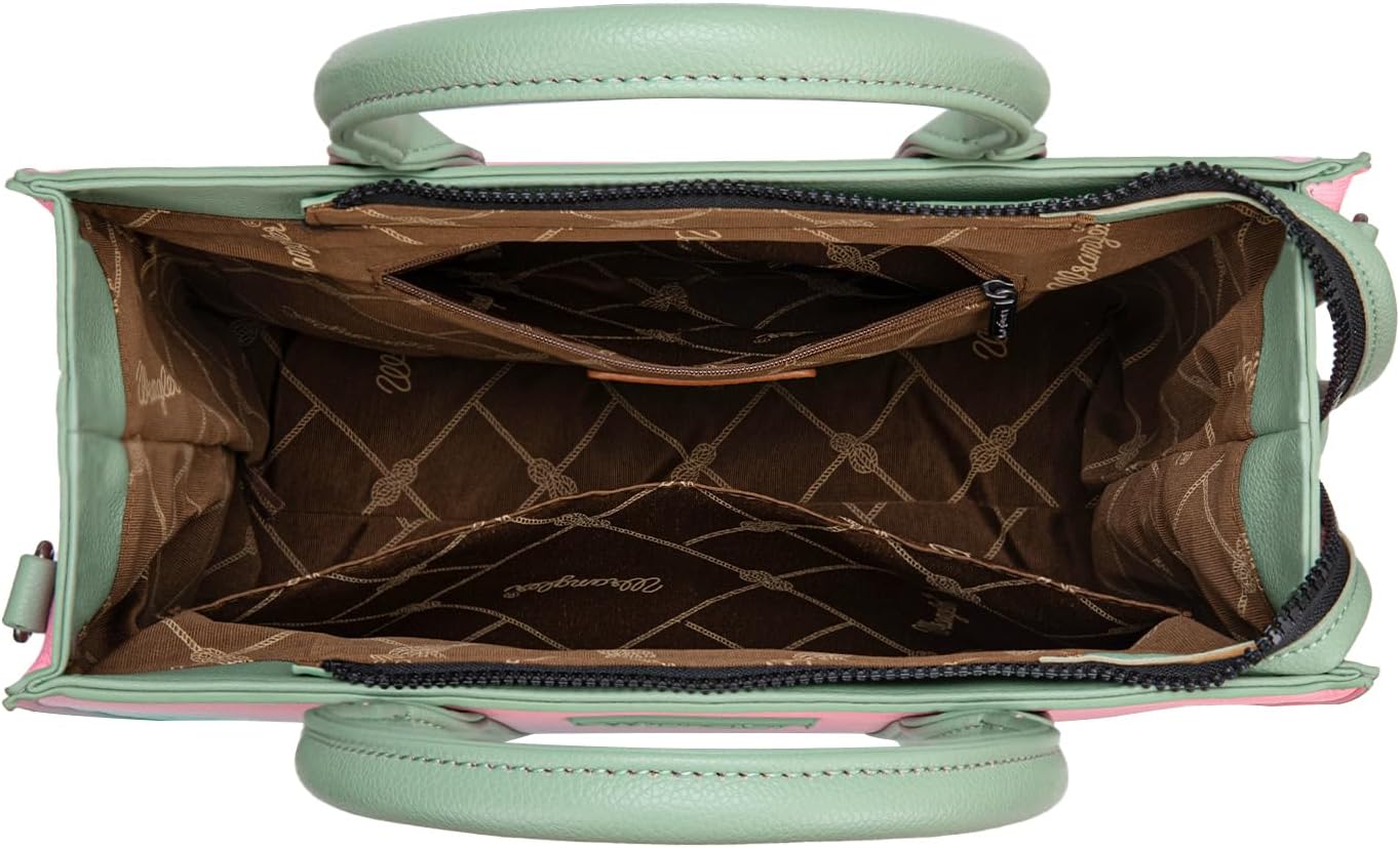 Montana West × Wrangler Large Tote Bags Purses for Women Work Top-Handle Handbags with Strap - Image 6