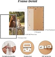 Vista 78 de Dark Brown 12x18 Frame Set of 3 - Rustic Woodgrain 12 x 18 Poster Frame with Plexiglass for Wall Gallery Display, 12x18 Picture Frame for Puzzles