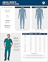 Vista 6 de Adar Addition Scrubs para hombre - Chaqueta médica con cremallera