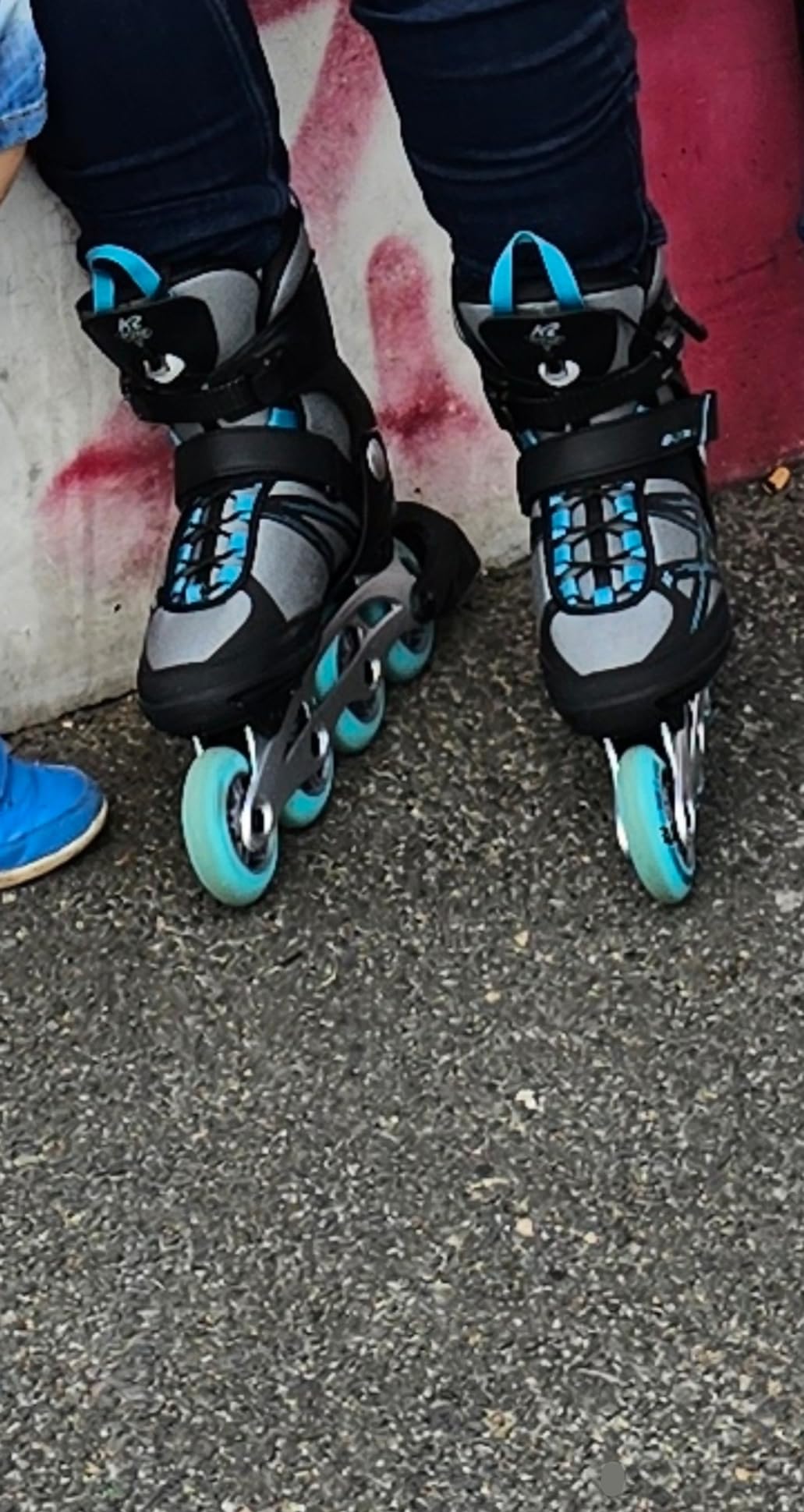 K2 Damen Alexis 80 Alu, GreyCyan Inline Skates Amazon.de Sport