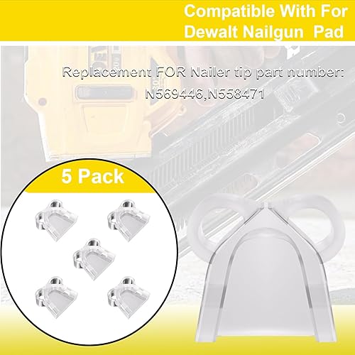 Miniatura 3 de Paquete de 5 puntas de repuesto para pistola de clavos N569446 N558471 para puntas de clavadora Dewalt, alfombrillas de seguridad Bcn680D1 Dcn680B