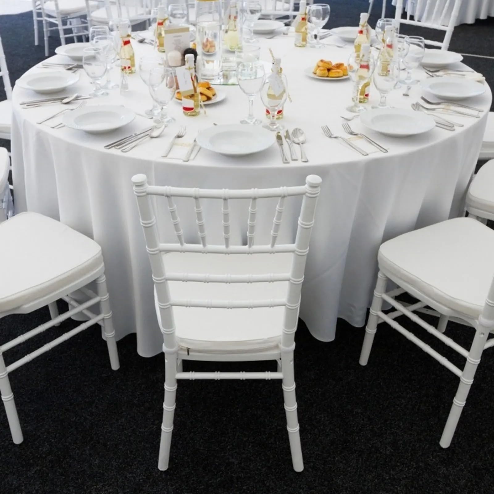 Mantel Redondo Manteles Redondos de satén, Cubierta superpuesta Blanca, Mantel Tela Brillante for Decoraciones Banquete Restaurante, Fiesta Boda(Diameter 335cm)