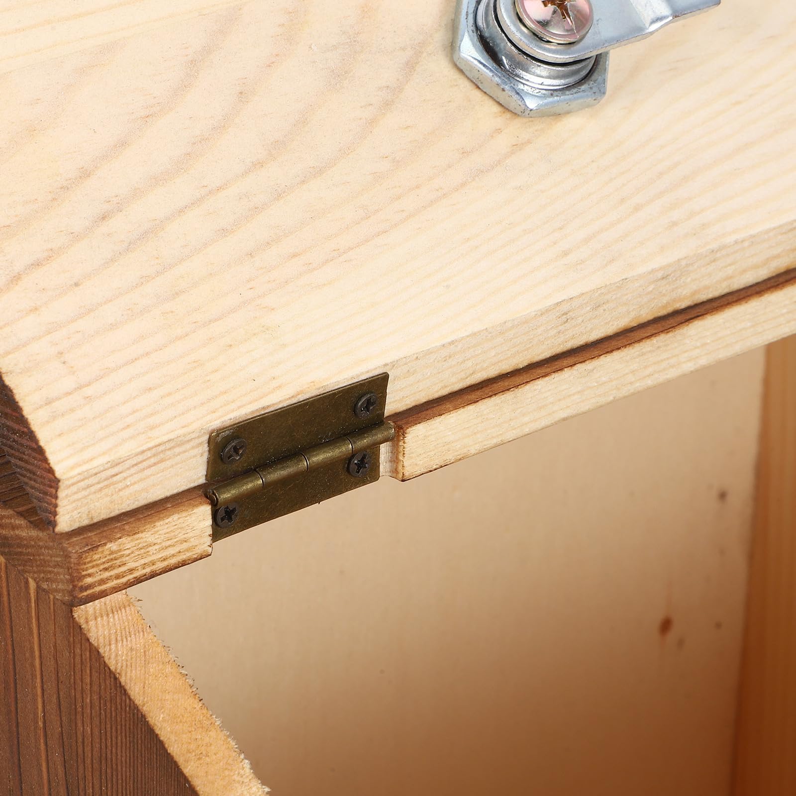 Caja de Donaciones de Madera y Superficie Pizarra con Cerradura Buzón de Pared Incluye Tornillos para Montaje para Sugerencias y Propinas en Restaurantes