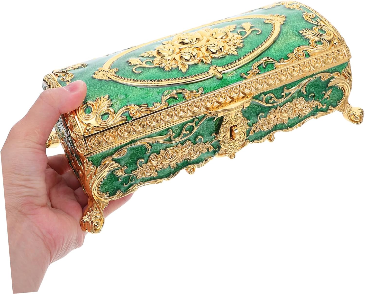Alipis Boxes for Jewelry Vintage Jewelry Case Alloy Vintage Box Elegant Trinket for Women