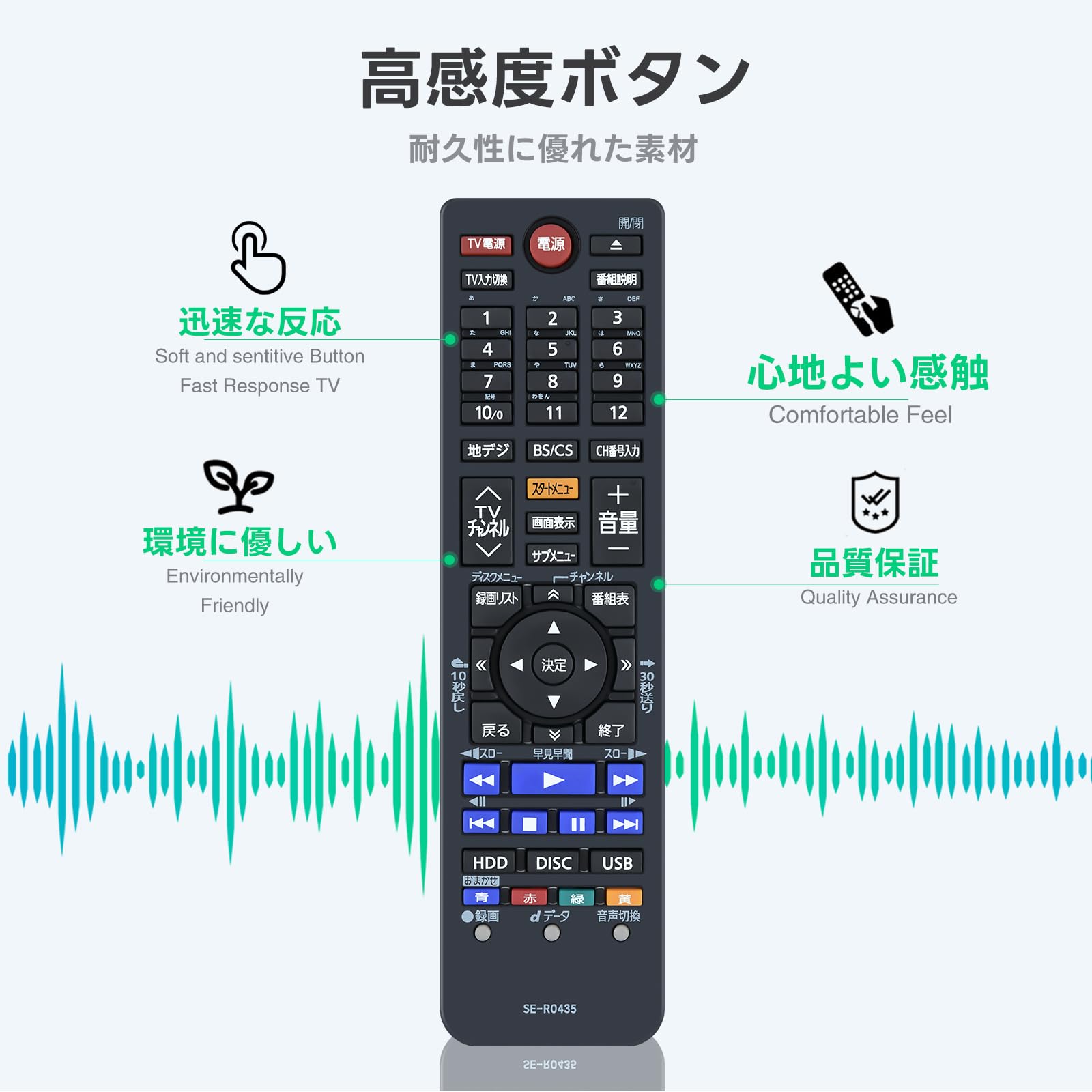 Amazon | ブルーレイレコーダーリモコン SE-R0435 for TOSHIBA 東芝