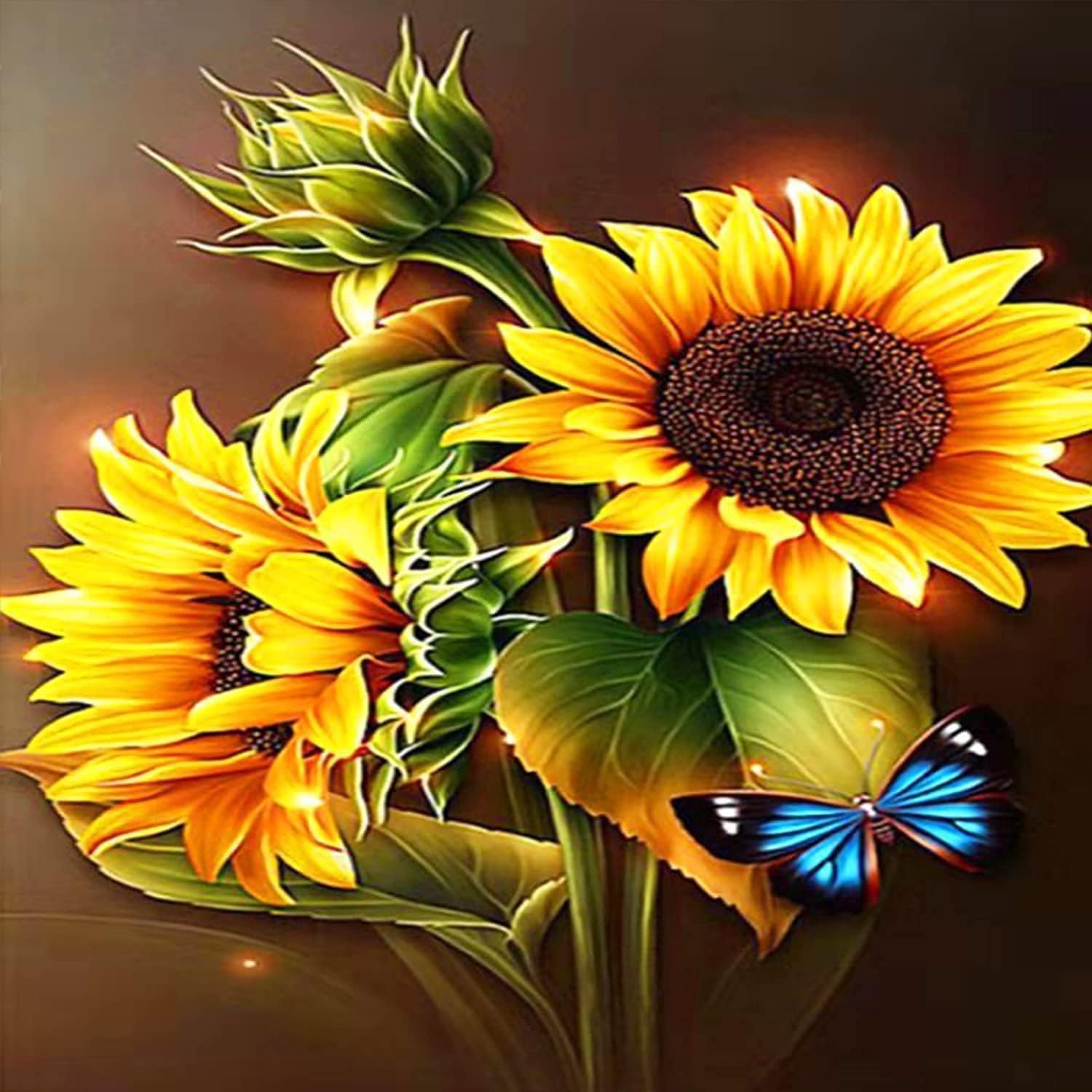Amazon KARMOGSO Stamped Cross Stitch Kits Sunflower Counted Cross amazon-karmogso-stamped-cross-stitch-kits-sunflower-counted-cross