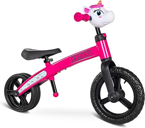 KRIDDO Bicicleta de equilibrio para niños de 2 años, de 24 meses a 5 años, estilo moderno de llama, bicicleta interactiva de aprendizaje temprano,