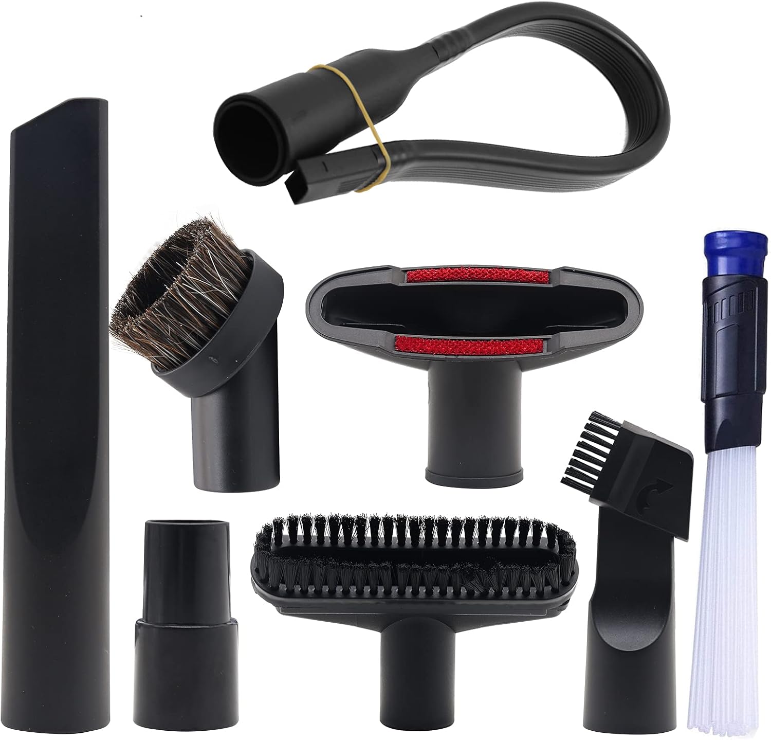 Alrens 1 1/4" Shop Vacuum Attachments Brushes Kit 1 1/4 inch & 1 3/8 inch Vacuum Cleaner Accessories, Set of 8 : Home & Kitchen