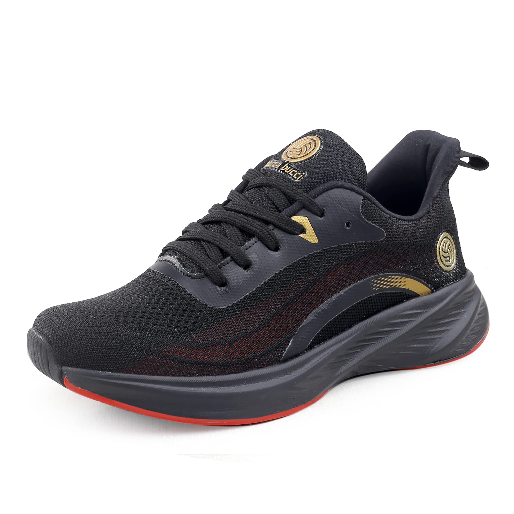 Bacca Bucci Mens Fly Everyday Running Shoe/Walking/Training Shoe With High Abrasion Rubber Outsole With Molded Eva Sockliner- Black, Size Uk7 (B0BSHKV6YG) Amazon Price History, Amazon Price Tracker