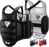 RDX Reversible Boxing Body Protector - 47mm Thick Chest Guard for MMA, Muay Thai, Kickboxing & Taekwondo Sparring