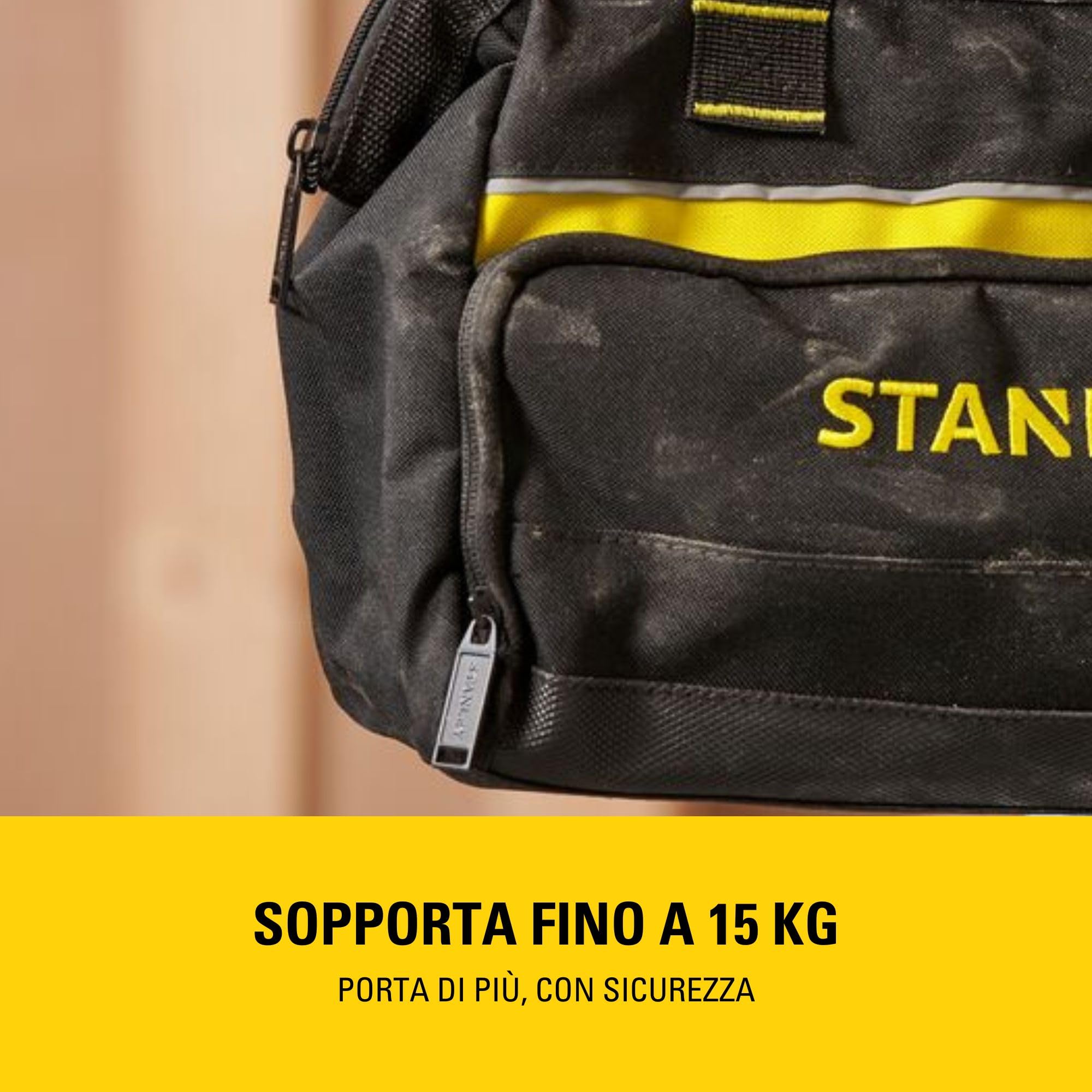 STANLEY 1-93-330 Borsa portautensili 30 x 25 x 13 cm con base rigida