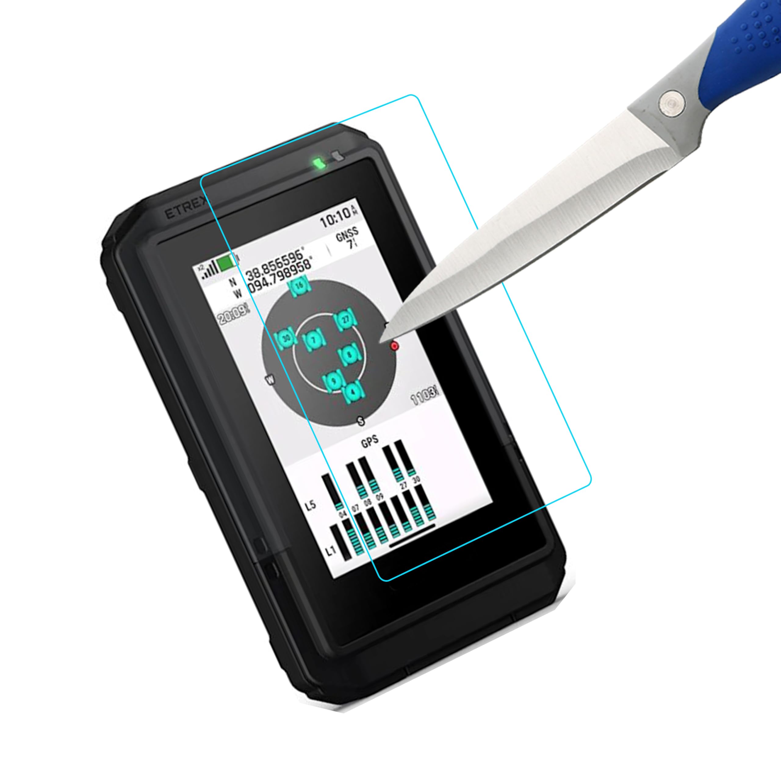 Mr.Shield Pellicola Protettiva Vetro Temperato 9H per Garmin eTrex Touch 3 Pezzi