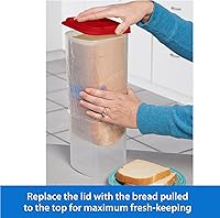 Vista 3 de Buddeez Bread Buddy Caja de Pan – Tapa Roja, Paquete de 2