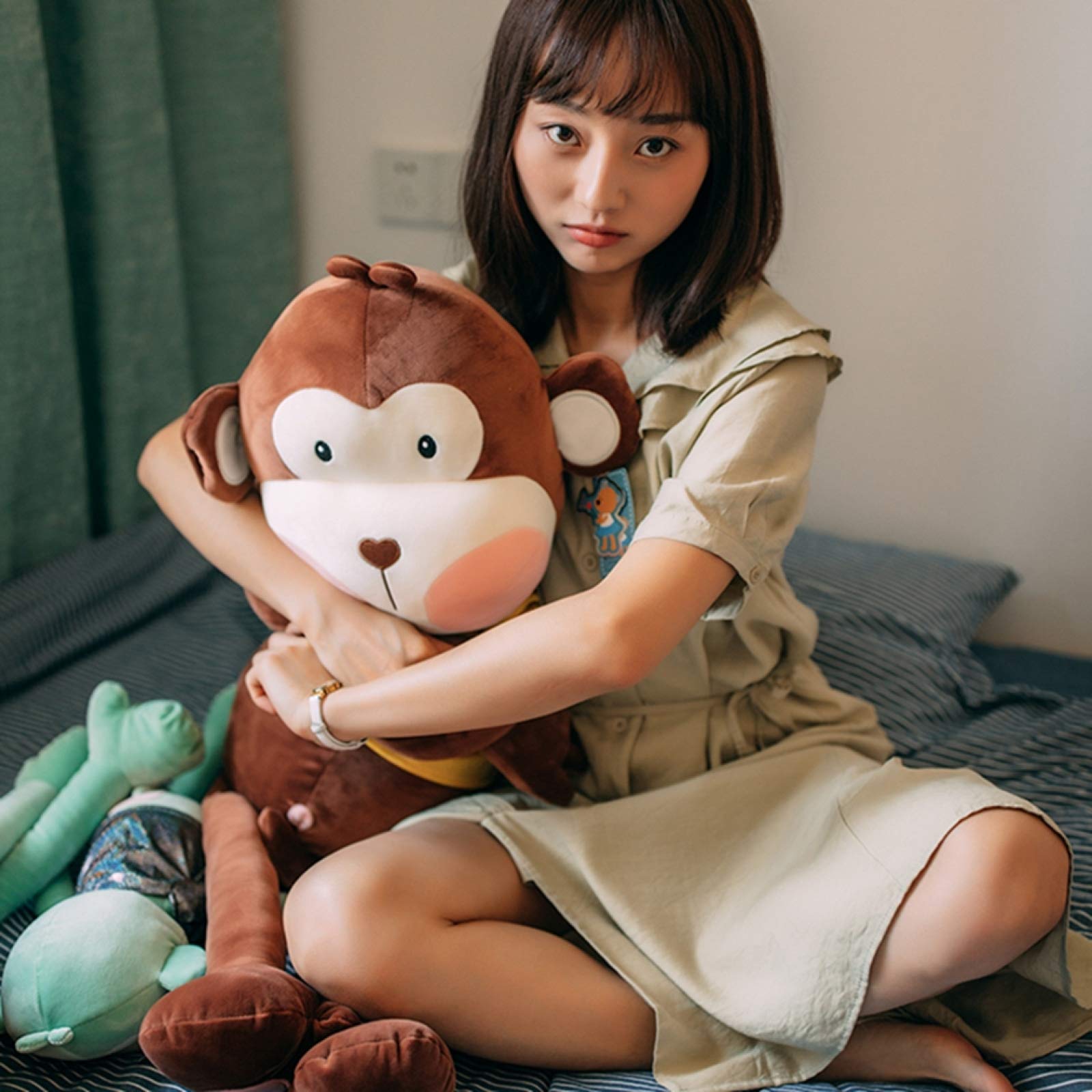 Amazon.co.jp: 抱き枕 100cm ぬいぐるみ モンキー 大きめ かわいい 