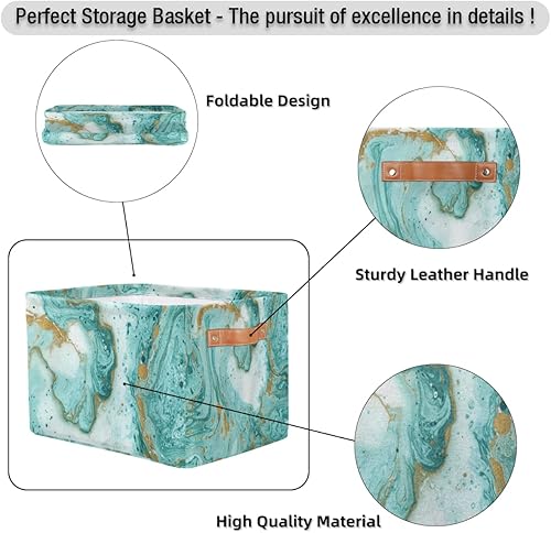 Miniatura 11 de Pardick Paquete de 2 cajas de almacenamiento plegables grandes, diseño de rosas rosas, cajas de almacenamiento decorativas de tela de lona con asas