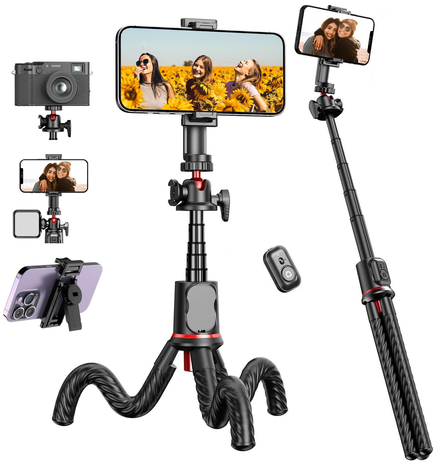 Phone Tripod Flexible Selfie Stick For Iphone Portable Octopus