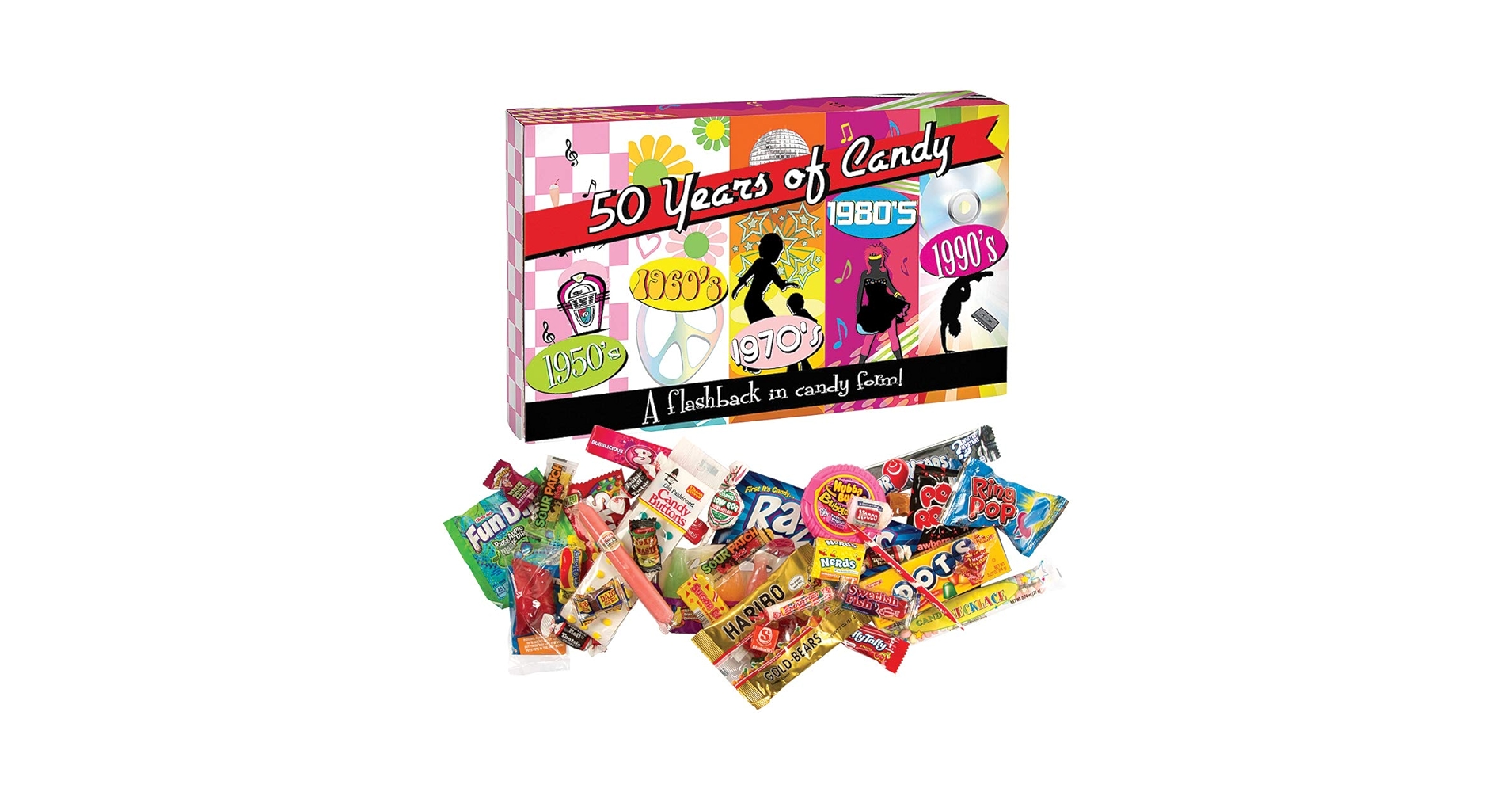 Amazon.com : 50 Years of Candy-Decades Box: Nostalgic Candy