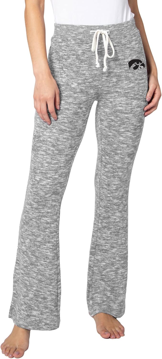 chicka-d Women's Comfy Flare Pants Iowa Hawkeyes X-Large-XX-Large Heather Grey