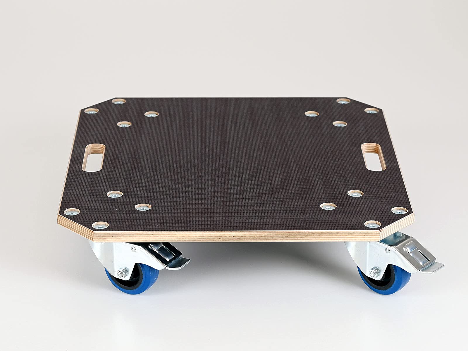 Weva Schwerlast Rollbrett | 40 x 40 cm | Tragkraft bis 450 kg | Made in Germany | Transportroller | Möbelroller | 100mm Vollgummi-Rollen