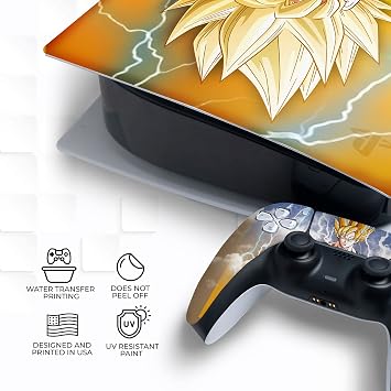 BCB Controllers Cover Plates for PS-5 Console Digital Edition & Custom Wireless Controller Plate Compatible with Play-Station 5 Console Digital Edition made in USA by Permanent Hydro-dip Printing